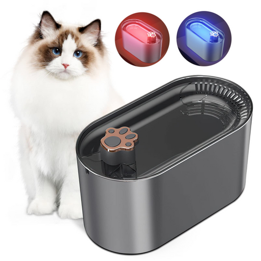 3L Automatic Cat Water Fountain - Ultra-Quiet with LED Light, Ideal for Dogs and Cats