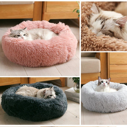 Super Soft Washable Dog Bed - Deep Sleep Kennel with Long Plush for Cats and Dogs